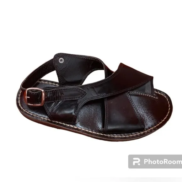 Bilbo Leather Cross Sandals Black Size 26 Size 8-8.5-9