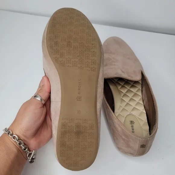 Birdies suede Starling Latte women 10 loafers