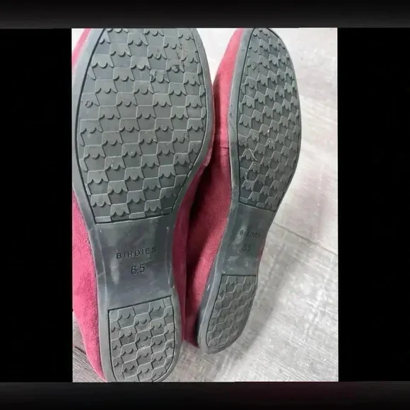 Birdies Vesper Loafer/Flats Limited Edition Color Pinot Suede Size 6.5