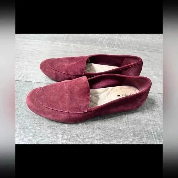 Birdies Vesper Loafer/Flats Limited Edition Color Pinot Suede Size 6.5