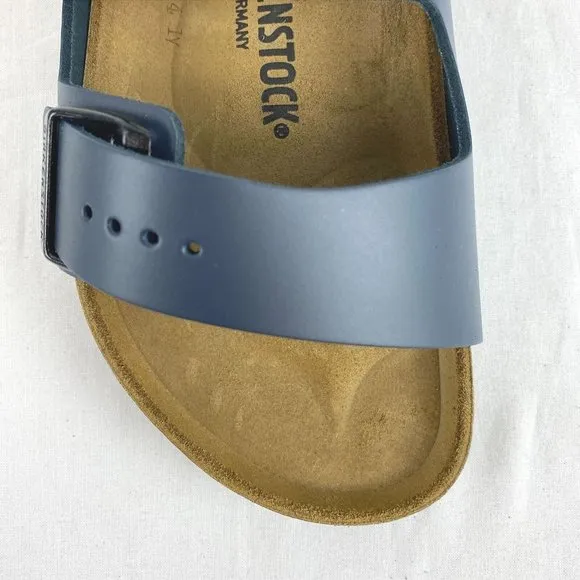 Birkenstock Arizona Blue Smooth Leather Sandals in Men's - FCM60