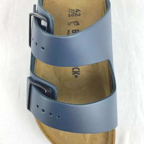 Birkenstock Arizona Blue Smooth Leather Sandals in Men's - FCM60
