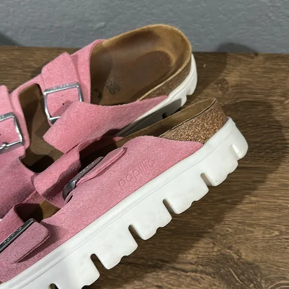 Birkenstock Arizona candy pink chunky sandals size 9