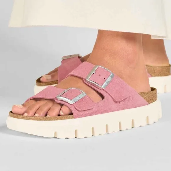 Birkenstock Arizona candy pink chunky sandals size 9