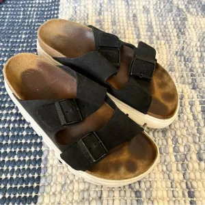 Birkenstock Arizona chunky Black Sandals papailio size 37 6 / 6.5 women’s