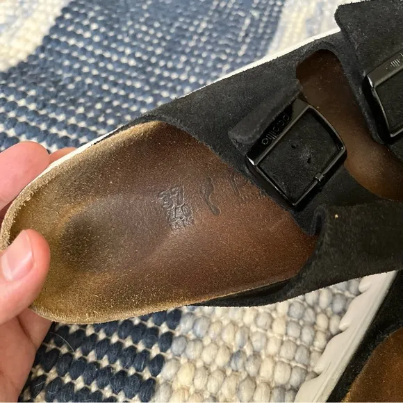 Birkenstock Arizona chunky Black Sandals papailio size 37 6 / 6.5 women’s