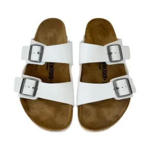 Birkenstock Arizona Classic Two Buckle Sandals Slides White 41, L10, M8 Regular