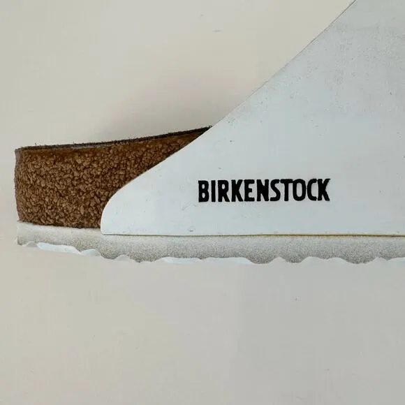 Birkenstock Arizona Classic Two Buckle Sandals Slides White 41, L10, M8 Regular