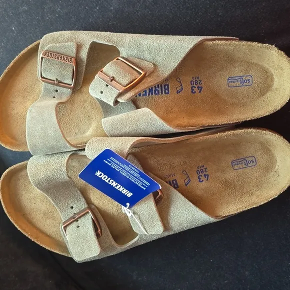 Birkenstock Arizona Slide Sandal - Men's, Gray, Size EU43, EU44, Retail $149.96