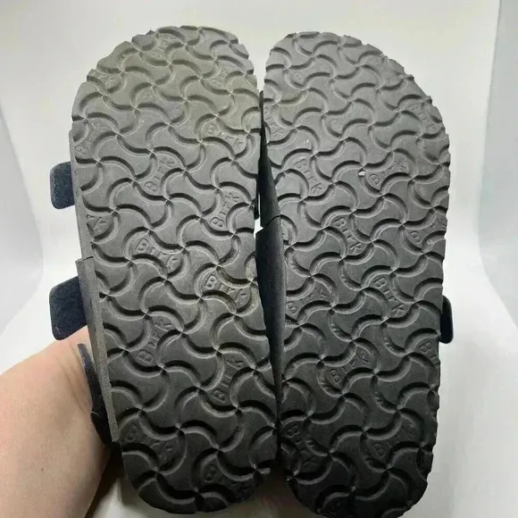 BIRKENSTOCK BETULA Navy Blue LEATHER Footbed SANDALS 36 35 L5