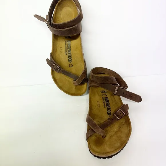 Birkenstock Brown Yara Sandals Size 40