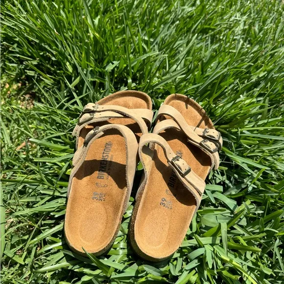 Birkenstock Franca Tobacco brown Oiled Leather sandals Size 39 US 8.5