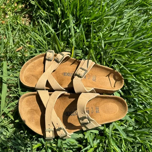 Birkenstock Franca Tobacco brown Oiled Leather sandals Size 39 US 8.5