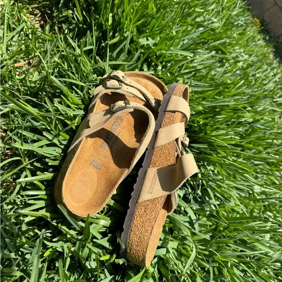 Birkenstock Franca Tobacco brown Oiled Leather sandals Size 39 US 8.5