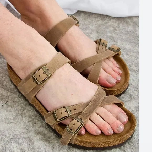 Birkenstock Franca Tobacco brown Oiled Leather sandals Size 39 US 8.5