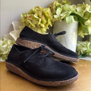 Birkenstock Gary Flats in Black Suede