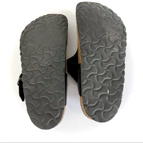 Birkenstock Gizeh Women’s Leather Sandals Black Size 36 5-5.5