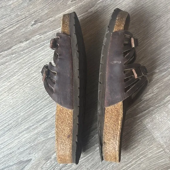 Birkenstock Grenada Soft. Footbed Sandals Habana Oiled Leather Women 6-6.5 EU 37