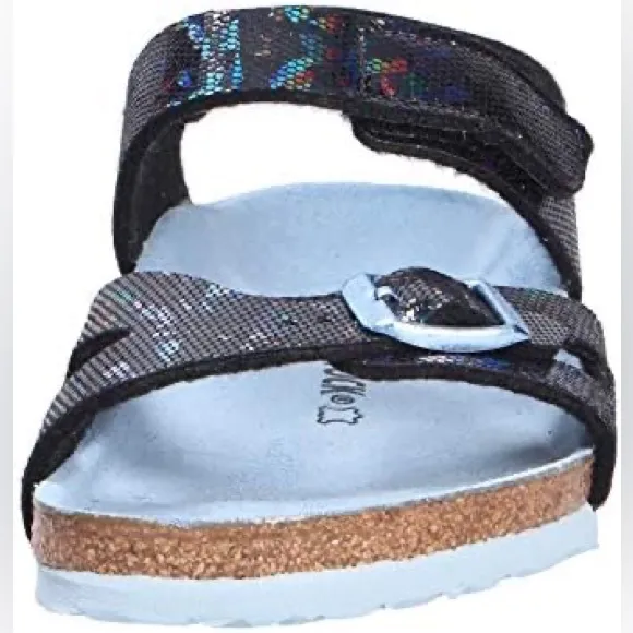 BIRKENSTOCK kids  Colorado Microfibre Hologram Black Blue Sandal