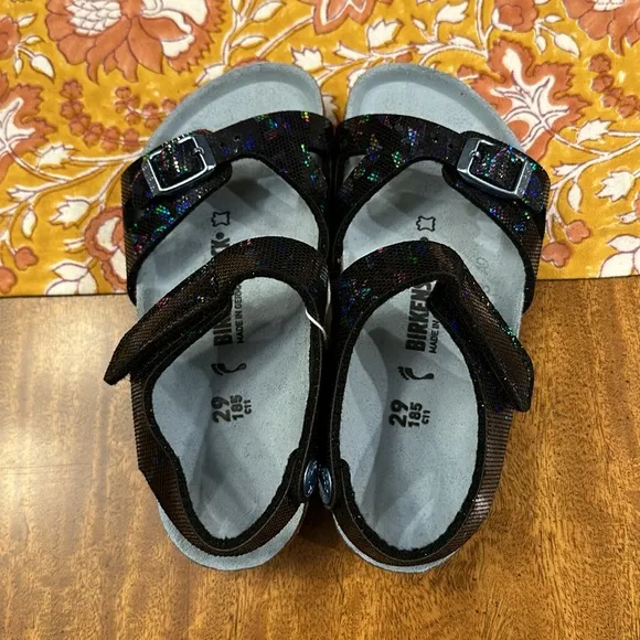 BIRKENSTOCK kids  Colorado Microfibre Hologram Black Blue Sandal