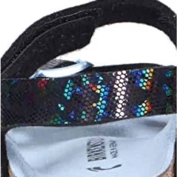 BIRKENSTOCK kids  Colorado Microfibre Hologram Black Blue Sandal