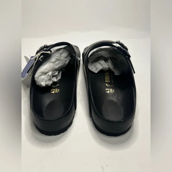 Birkenstock Lingua Franca black leather Arizona sandals