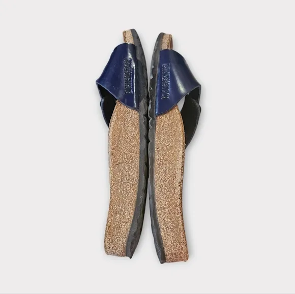 Birkenstock Madrid Blue Patent Leather Sandals