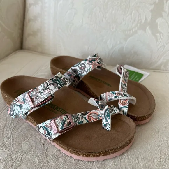 Birkenstock mayari parsley light rose printed slides kids size 13