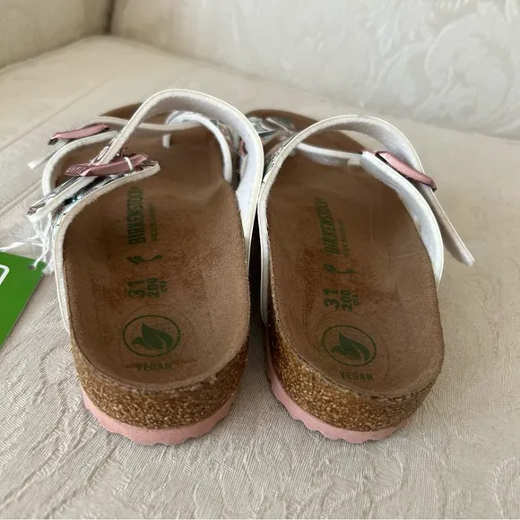 Birkenstock mayari parsley light rose printed slides kids size 13