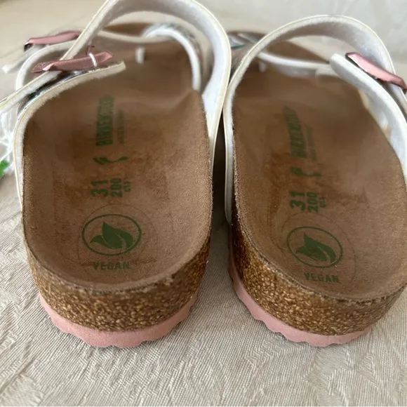 Birkenstock mayari parsley light rose printed slides kids size 13