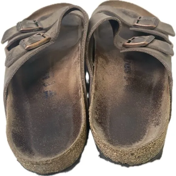 Birkenstock Men’s Arizona Brown Leather Sandals Eva EU 44 US 11