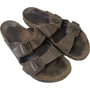 Birkenstock Men’s Arizona Brown Leather Sandals Eva EU 44 US 11