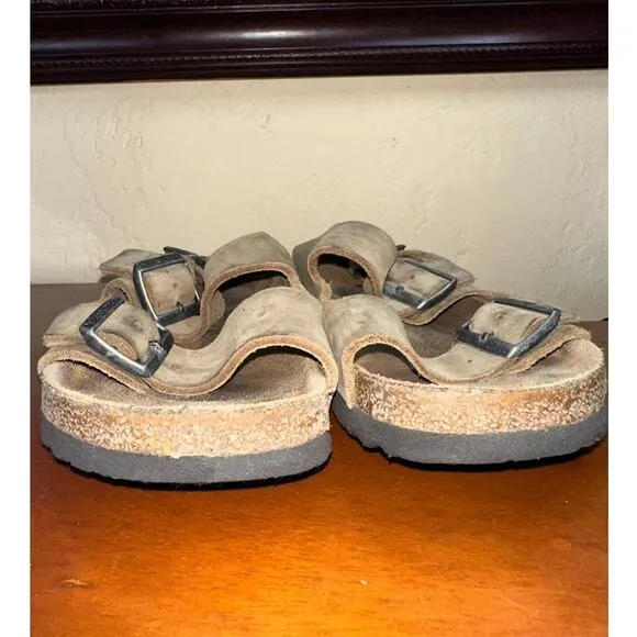 Birkenstock Milano Brown Leather Sandals Size US 9.5 EU 42 Regular