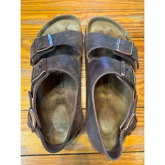 Birkenstock Milano Oiled Leather Habana Size 37