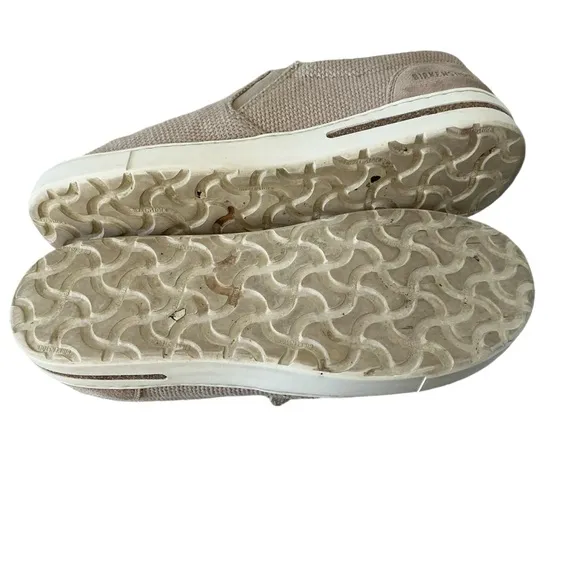 Birkenstock Oswego slip on canvas loafers shoes casual men’s beige shoes Sz 39