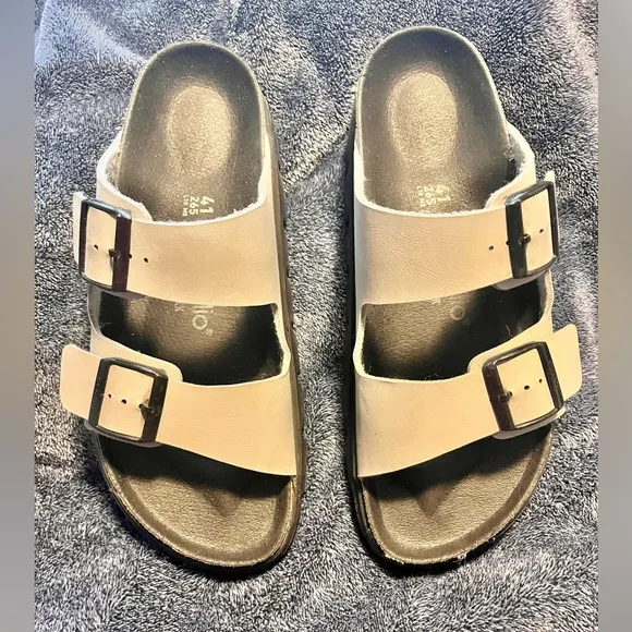 Birkenstock Papillio Chunky Platform Arizona Stone Coin Birko-Flor