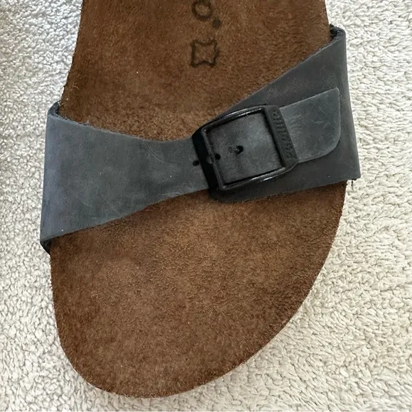 Birkenstock Papillio Della Wedge Heel Black Sandals 10-10.5