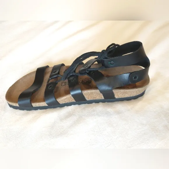 Birkenstock Papillio Women's Black Gladiator Leather Sandals EU 40 - NWOB