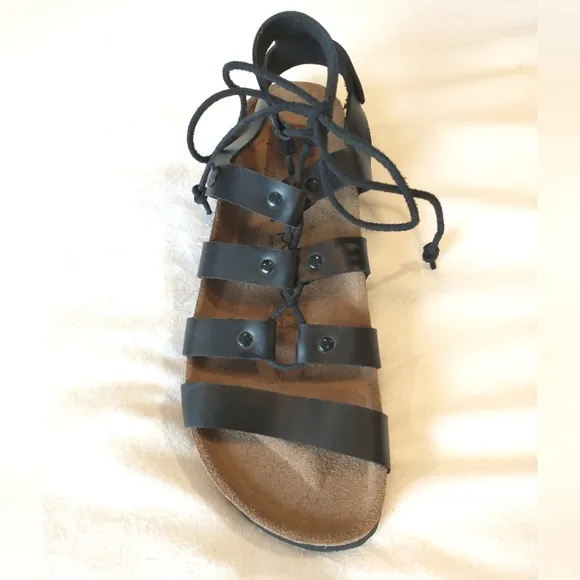 Birkenstock Papillio Women's Black Gladiator Leather Sandals EU 40 - NWOB