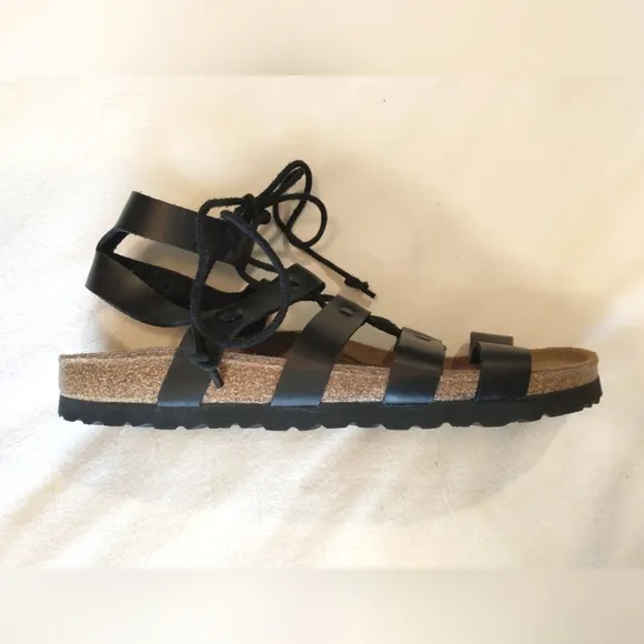 Birkenstock Papillio Women's Black Gladiator Leather Sandals EU 40 - NWOB