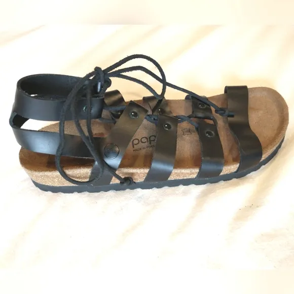 Birkenstock Papillio Women's Black Gladiator Leather Sandals EU 40 - NWOB