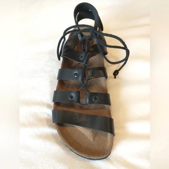Birkenstock Papillio Women's Black Gladiator Leather Sandals EU 40 - NWOB