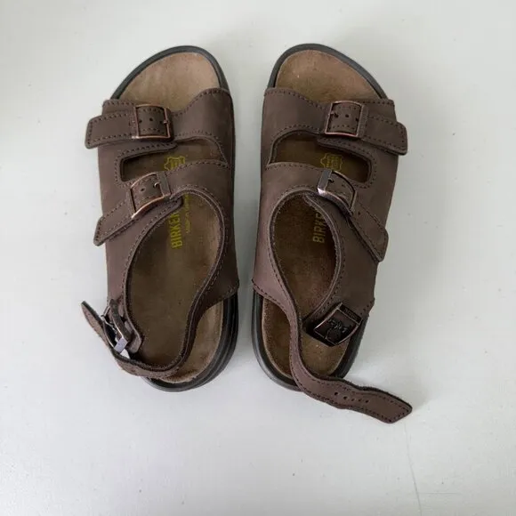 Birkenstock Tatami Nebraska Brown Leather Sandals EU size 40 Womens US 9 Mens 7