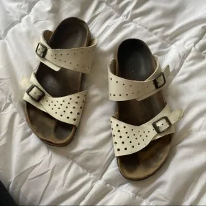 Birkenstock White Hippy Sandals