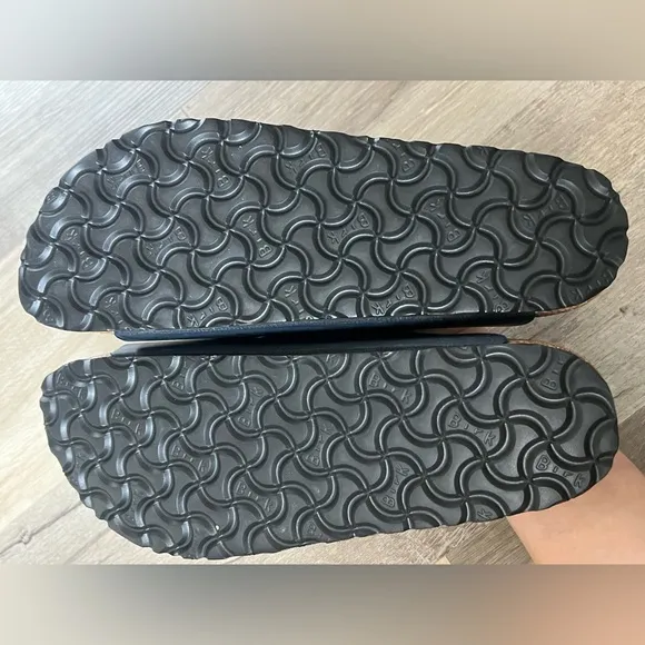 BIRKENSTOCK’S ARIZONA BLUE LEATHER SANDALS SIZE 41 / 10