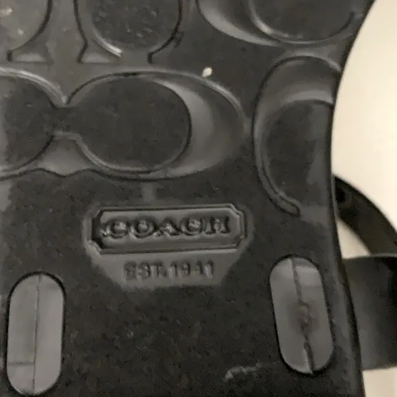 Black Coach Sandals