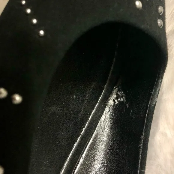 Black Darren Donald Pliner Studded Flats