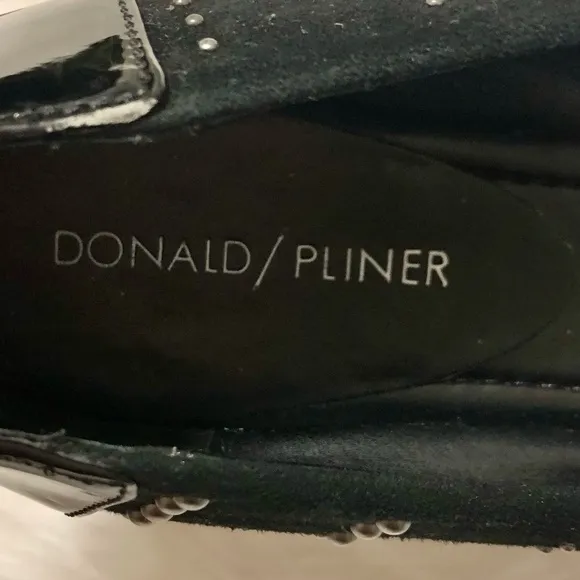 Black Darren Donald Pliner Studded Flats