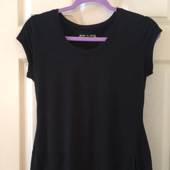 Black Pleated Dress