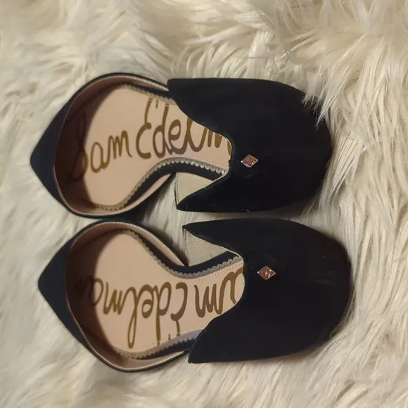 Black suede Sam Edelman flats sz 9.5